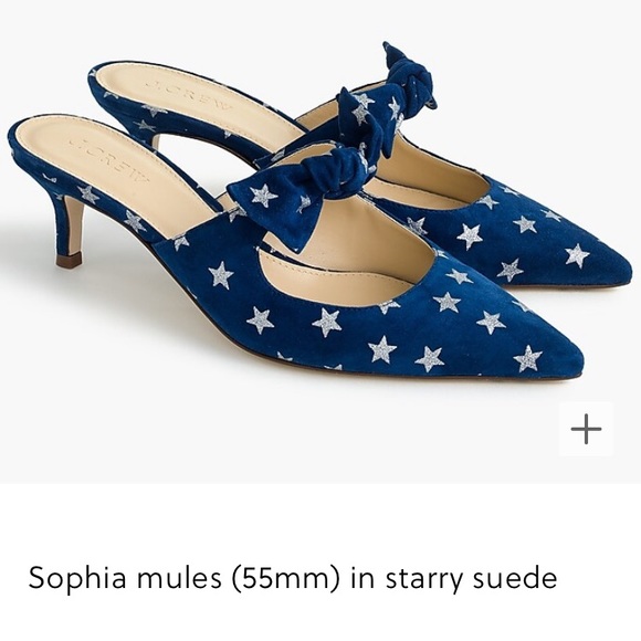J Crew Sophia Mule in Starry Suede. Size 6.5 - Picture 2 of 13